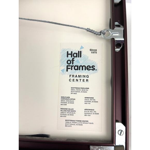 VTG Tori Garretson Mixed Media Hope Tapestry Southwest Wall Art- Signed Framed - Picture 8 of 12